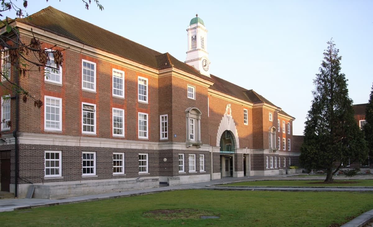 Middlesex University kampüsünden bir görünüm