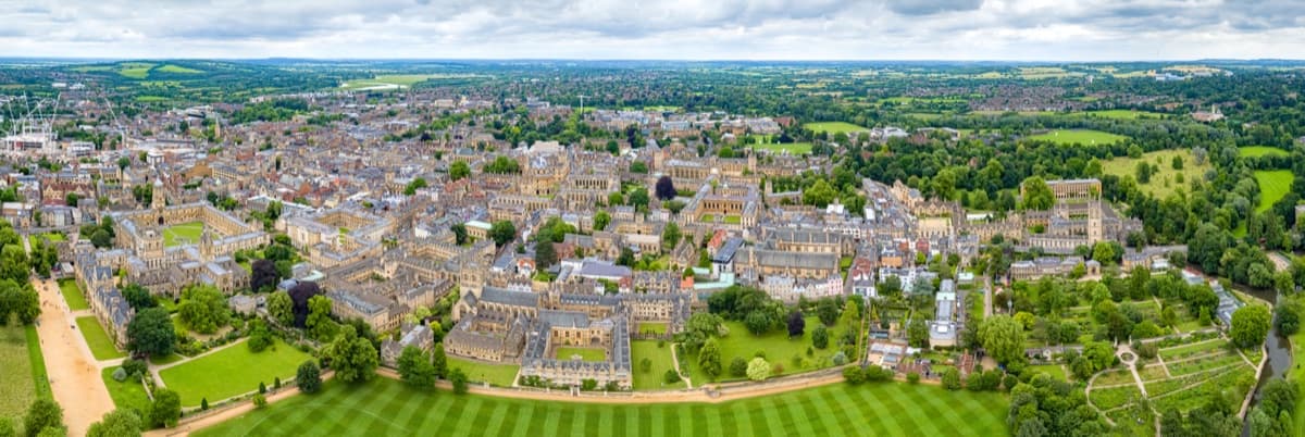 University of Oxford kampüsünden bir görünüm